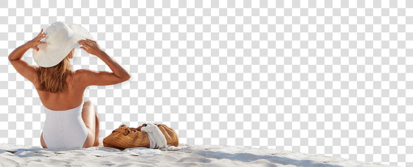 Transparent Sitting On The Beach Clipart   Girl Beach Transparent Png  Png DownloadTransparent PNG