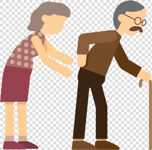 Person Walking Away Png   Old People Walking Cartoon  Transparent PngTransparent PNG