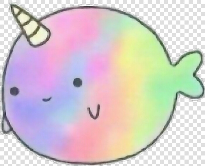  scseacreatures  narwhale  rainbow  tumblr   Redbubble Stickers Narwhal  HD Png DownloadTransparent PNG