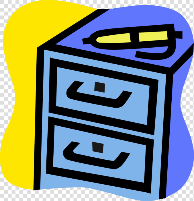 Vector Illustration Of Filing Cabinet Office Furniture  HD Png DownloadTransparent PNG