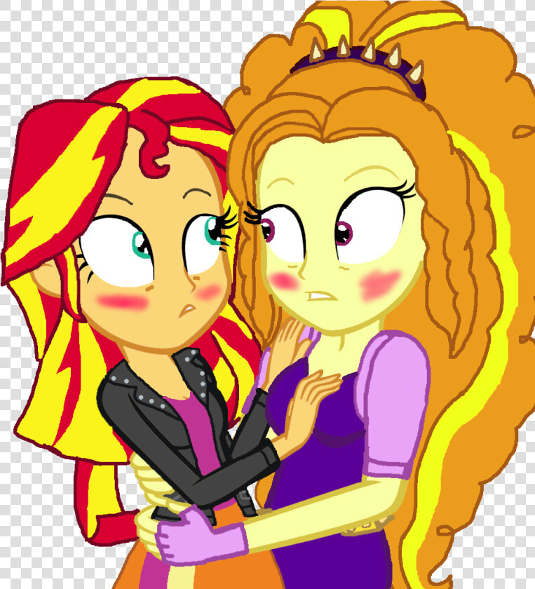 Sundagio Romanticly Akward Embrace   My Little Pony Equestria Girls Kiss  HD Png DownloadTransparent PNG