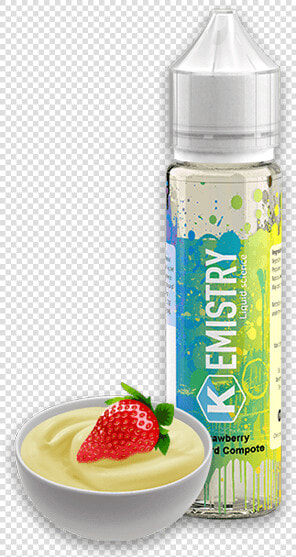 Strawberry Custard Compote 50ml Bottle Title Strawberry   Kemistry Vanilla Frappe Latte  HD Png DownloadTransparent PNG