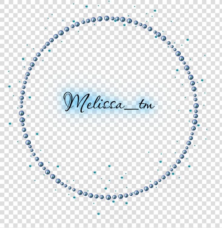 Blue Pearls Frame With Gems Png By Melissa tm   Clear Charger Plates  Transparent PngTransparent PNG