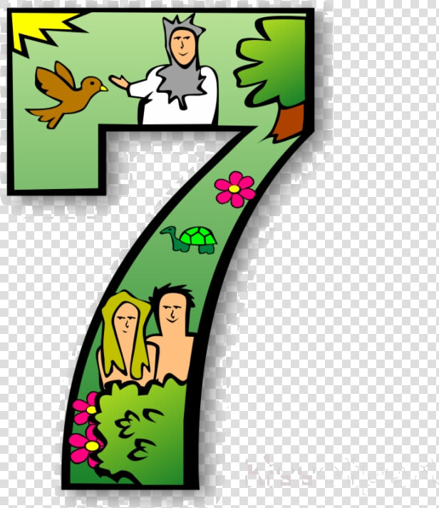 Numbers Days Of Creation Clipart Bible Myth Day Transparent   7 Days Of Creation Numbers  HD Png DownloadTransparent PNG