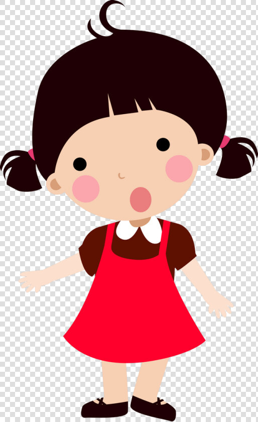 Фотки Kids Clip Art  Family Clipart  Girl Dancing    Child Wearing Red Dress Cartoon Png  Transparent PngTransparent PNG