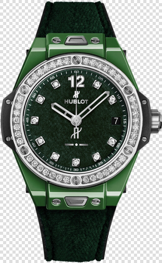 Big Bang One Click Italia Independent Dark Green Velvet   Hublot Big Bang Womens  HD Png DownloadTransparent PNG