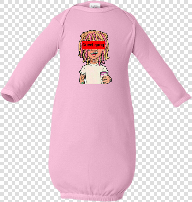 Lil Pump Gucci Gang Infant Layette T shirts   Football Helmet  HD Png DownloadTransparent PNG