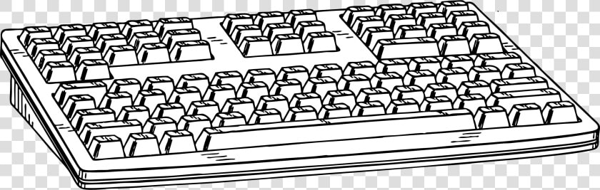 Computer Keyboard Black And White Clipart Kid   Computer Keyboard Clipart  HD Png DownloadTransparent PNG