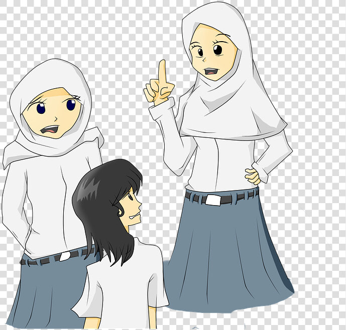 Hijab Women Cartoon Transparent  HD Png DownloadTransparent PNG