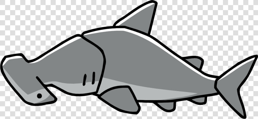 Transparent Hammerhead Shark Clipart   Scribblenauts Unlimited Fish  HD Png DownloadTransparent PNG