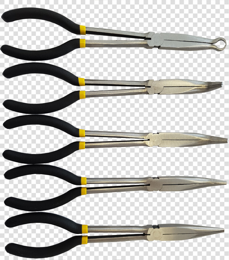 5 Pc Long Nose Pliers Set   Png Download   Knife  Transparent PngTransparent PNG