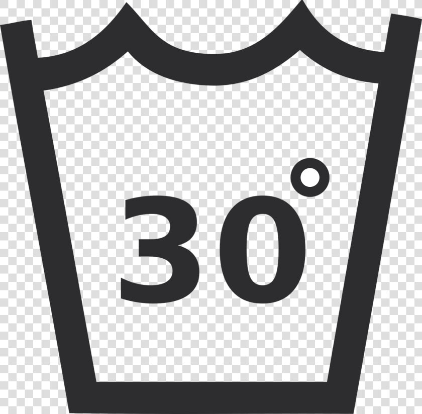 Hand Wash Symbol Wash At 30 Degrees Thirty Degrees   Machine Wash Normal Symbol  HD Png DownloadTransparent PNG