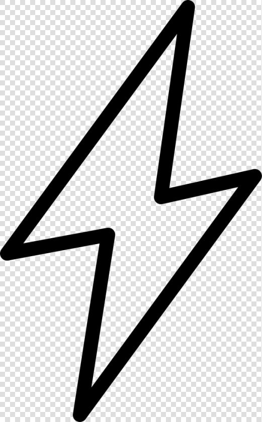 Flash Lightning Bolt Comments   Lightning Bolt Outline Transparent  HD Png DownloadTransparent PNG