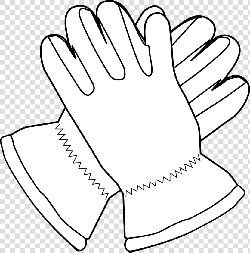 Gloves Mittens Outline Free Photo   Gloves Clip Art  HD Png DownloadTransparent PNG