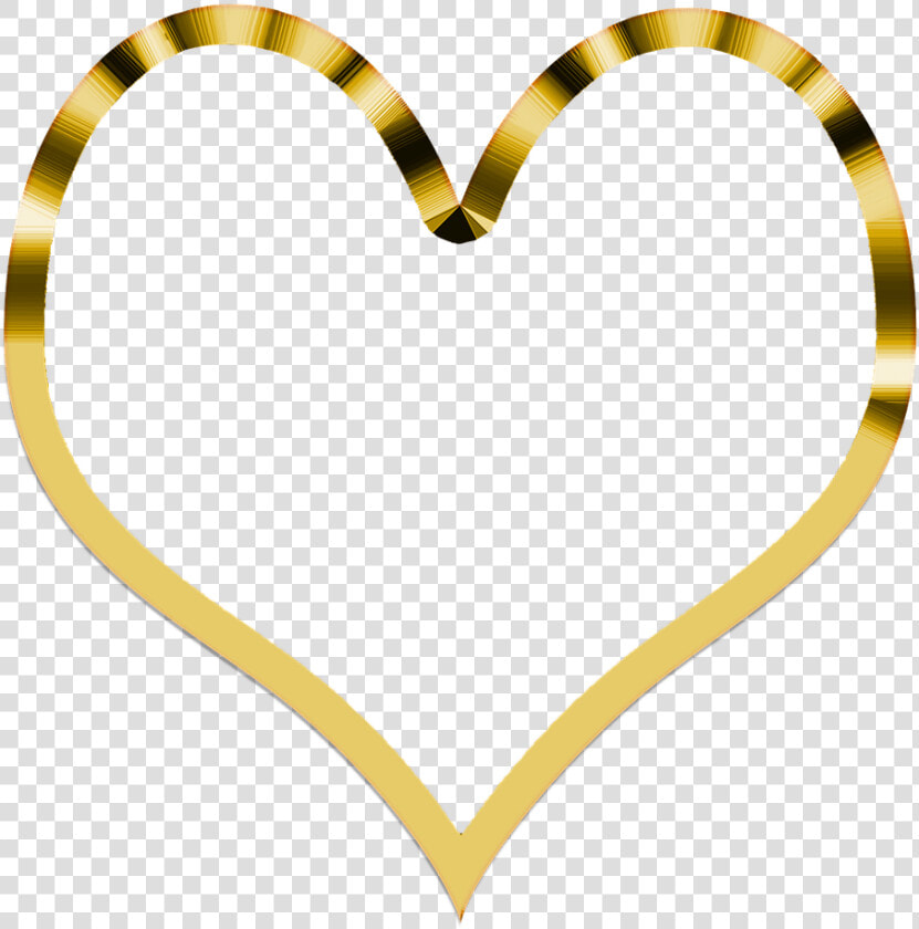 Corazón Dorado Simple   Transparent Background Gold Heart  HD Png DownloadTransparent PNG