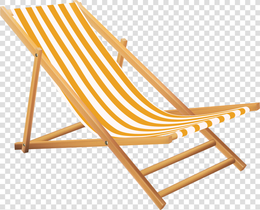 Yellow Beach Lounge Chair   Beach Chair Transparent Background  HD Png DownloadTransparent PNG