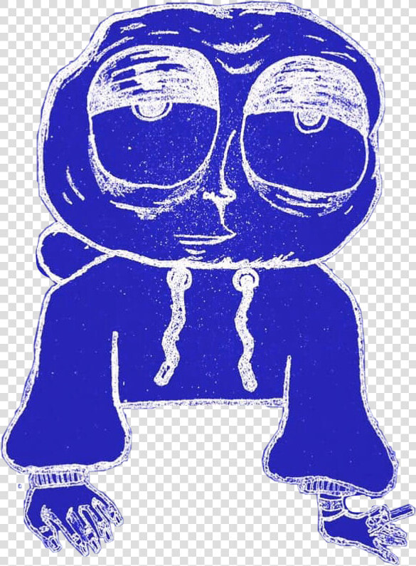  moon  moonman  tumblr  person  art  blue  smoking  HD Png DownloadTransparent PNG