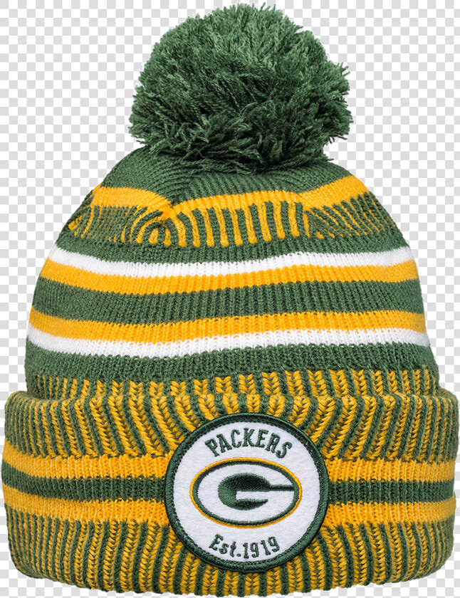 Cover Image For New Era Knit Green Bay Packers Pom   Green Bay Packers Knit Hat 2019  HD Png DownloadTransparent PNG