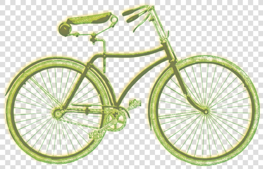 Vintage Bicycle   Vintage Bicycle Drawing Art  HD Png DownloadTransparent PNG