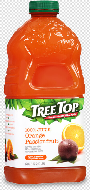 Orange Passionfruit Juice 64oz   Tree Top Pineapple Orange Juice  HD Png DownloadTransparent PNG