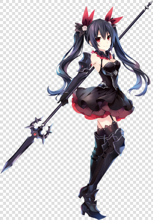 Clip Art Anime Spear Woman   Cyberdimension Neptunia 4 Goddesses Online Noire  HD Png DownloadTransparent PNG