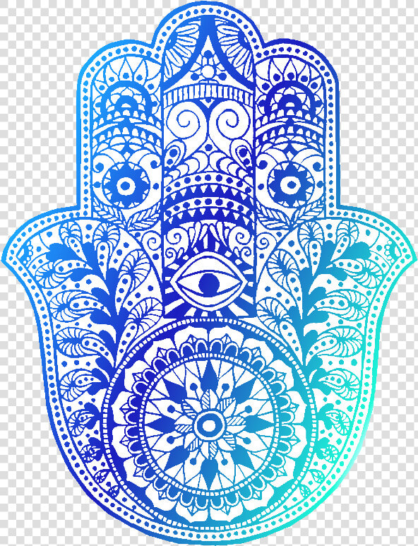 Hamsa Hand Blues   Hamsa Black And White  HD Png DownloadTransparent PNG