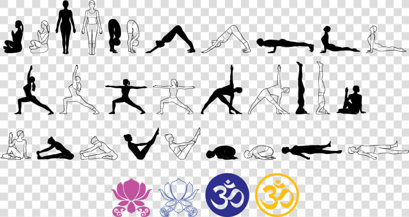 Transparent Yoga Silhouette Png   Easy Yoga Pose Drawings  Png DownloadTransparent PNG