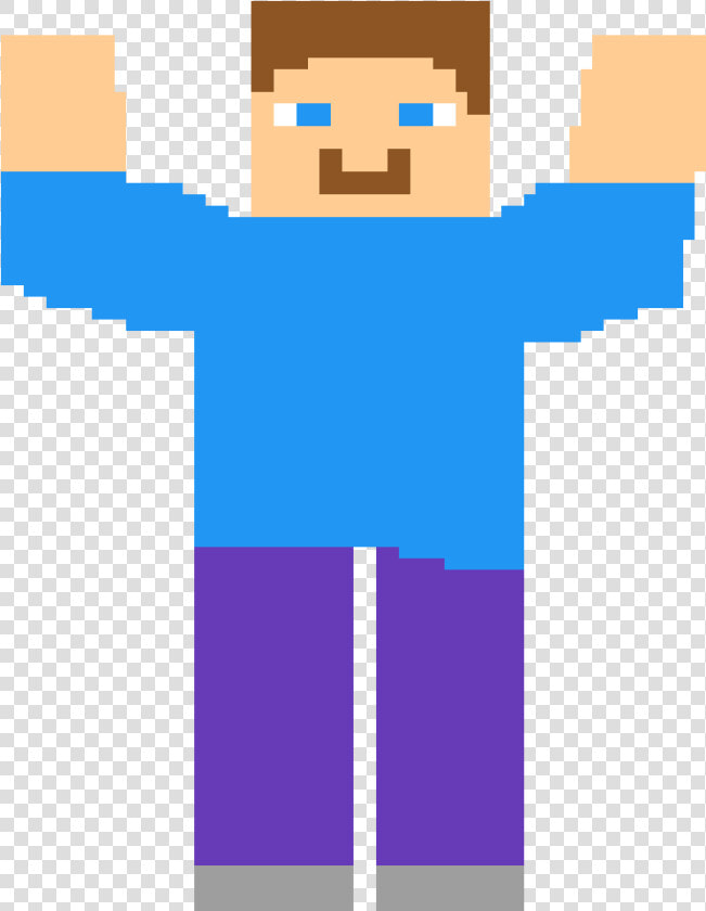 Pixilart Minecraft Steve  HD Png DownloadTransparent PNG