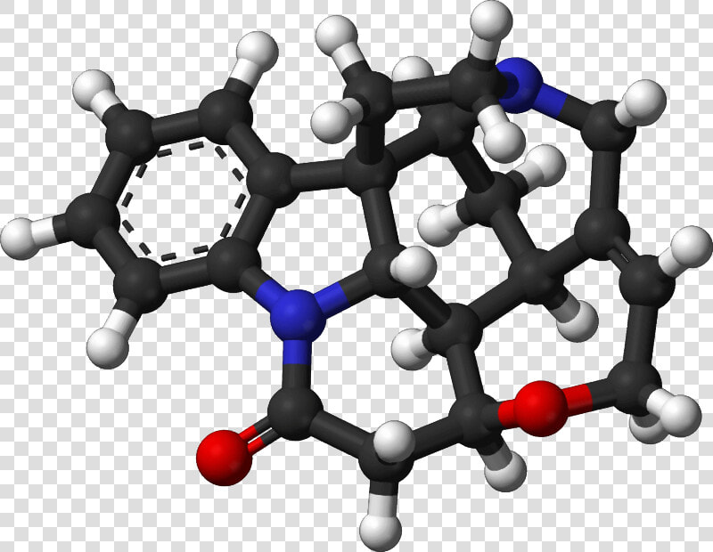 Famous Molecules   Strychnine Ball And Stick  HD Png DownloadTransparent PNG