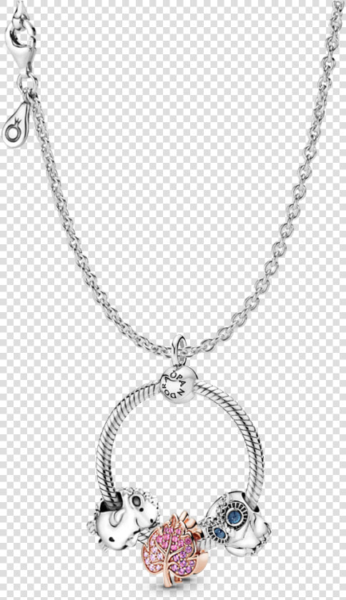 Pandora Owl Charm Necklace  HD Png DownloadTransparent PNG