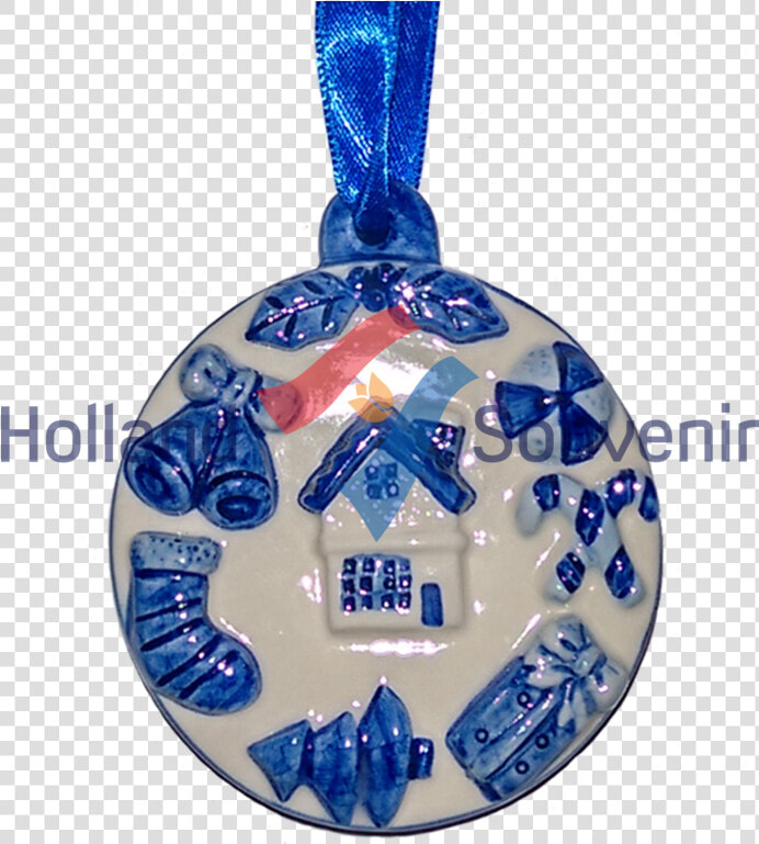 Christmas Ornament 3d Delft House   Pendant  HD Png DownloadTransparent PNG