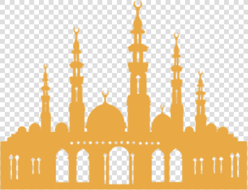 Mecca Islam Church Silhouette Transprent Ⓒ   Mosque Silhouette Orange Png  Transparent PngTransparent PNG