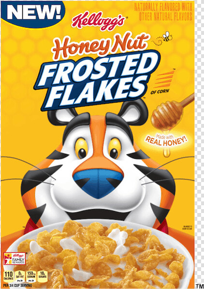 Frosted Flakes Honey Nut  HD Png DownloadTransparent PNG