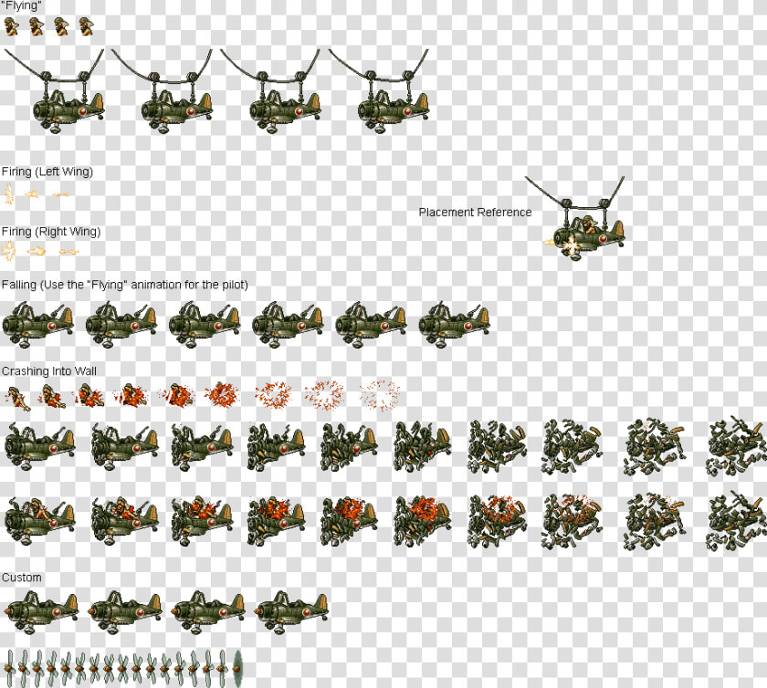 Japanese Plane   Metal Slug Plane Sprites  HD Png DownloadTransparent PNG