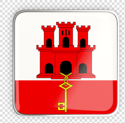 Square Icon With Metallic Frame   Happy National Day Gibraltar  HD Png DownloadTransparent PNG