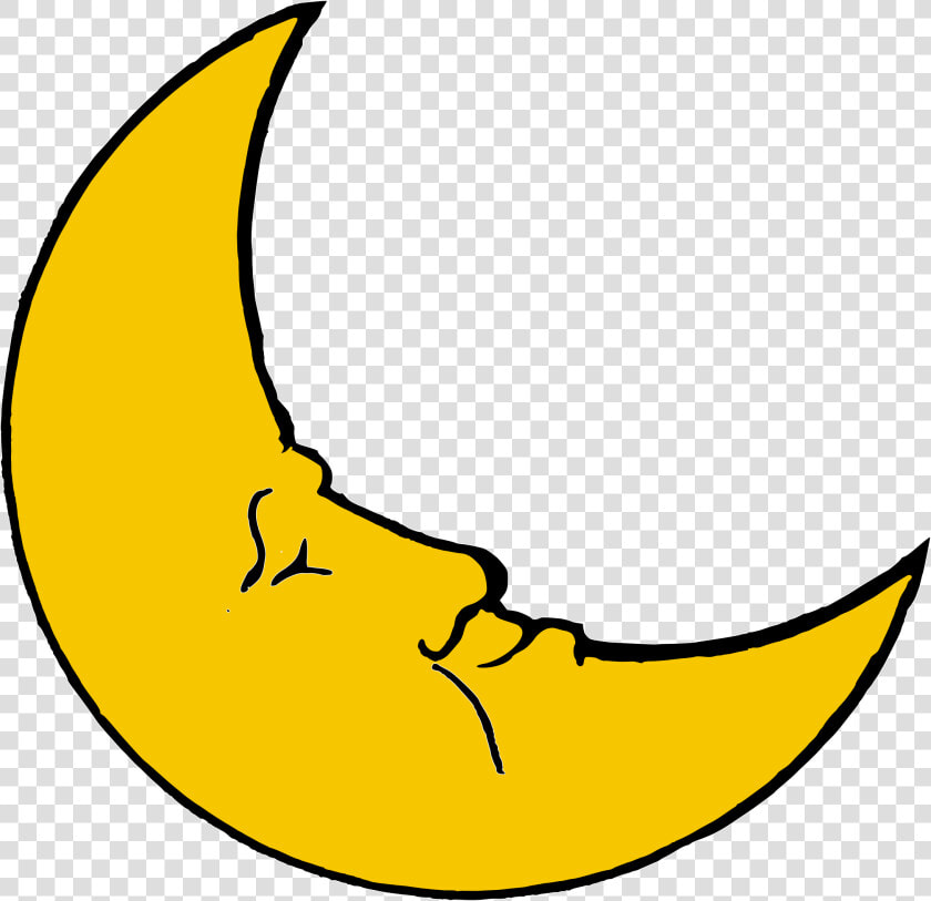 Smiling Moon Crescent   Crescent Moon Clipart  HD Png DownloadTransparent PNG