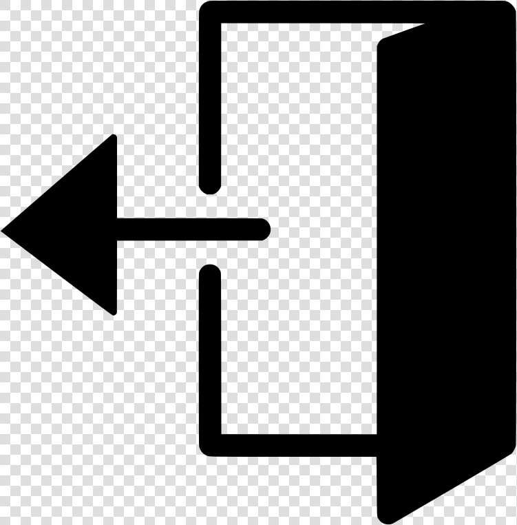 Square angle black And White   Door Open Clip Art  HD Png DownloadTransparent PNG