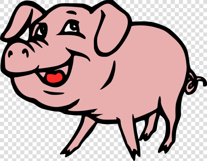 Pink line Art livestock   Pig Clip Art  HD Png DownloadTransparent PNG