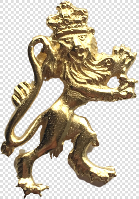 Royal Lion Royal Coat Of Arms Gold Plated Lapel Pin   Lapel Pin  HD Png DownloadTransparent PNG