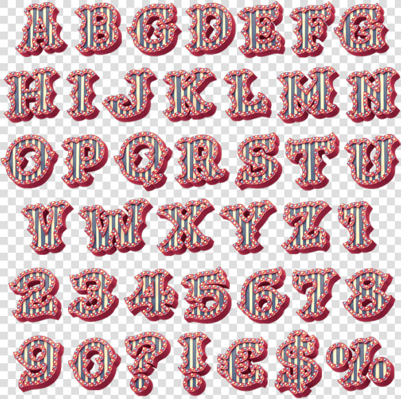 3d Bright Carnival Typeface  HD Png DownloadTransparent PNG