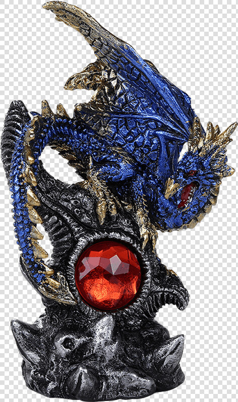 Young Blue Dragon Gem Protector Statue   Gemstone  HD Png DownloadTransparent PNG