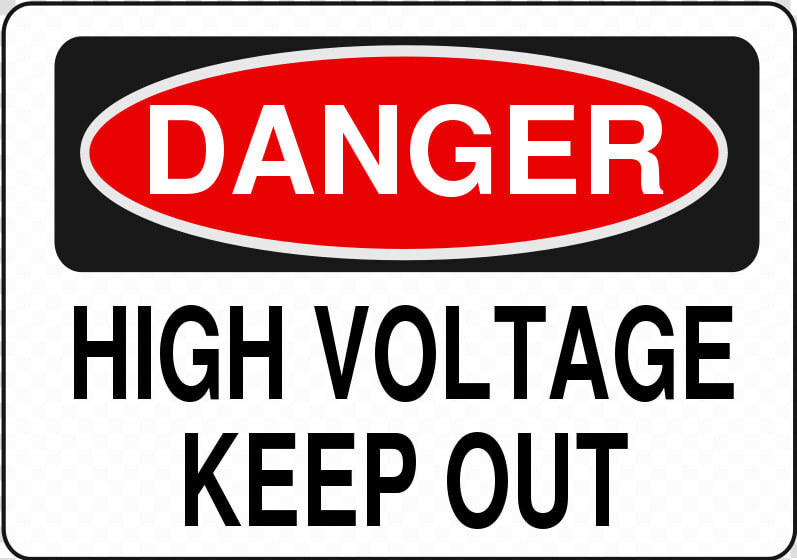 High Voltage Overhead   Danger High Voltage Clipart  HD Png DownloadTransparent PNG