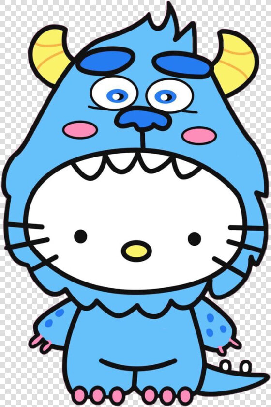  hellokitty  sully  monstersinc  monster  scary  kawaii   Hello Kitty  HD Png DownloadTransparent PNG