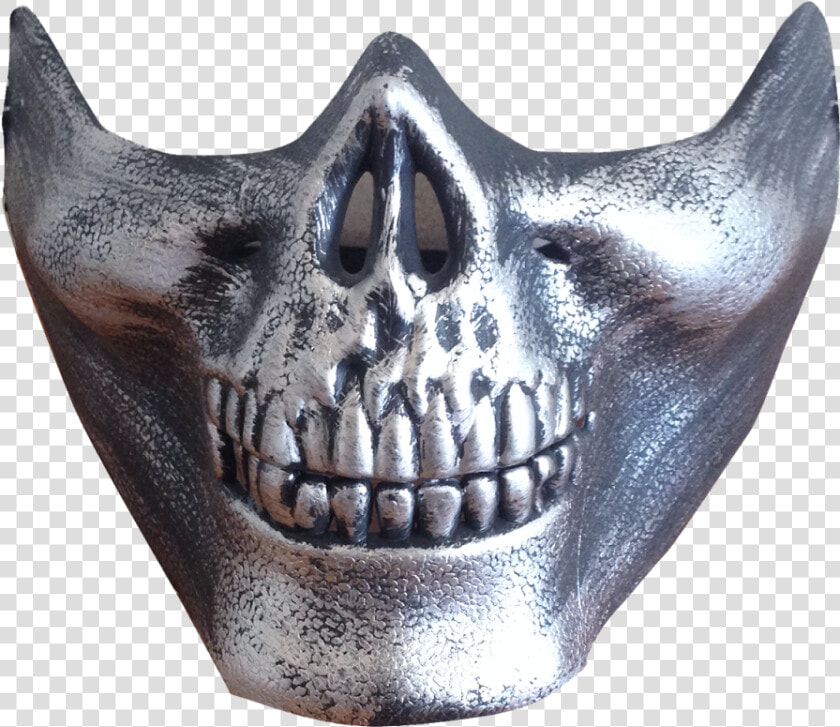 Silver Half Skull   Half Skull Png  Transparent PngTransparent PNG