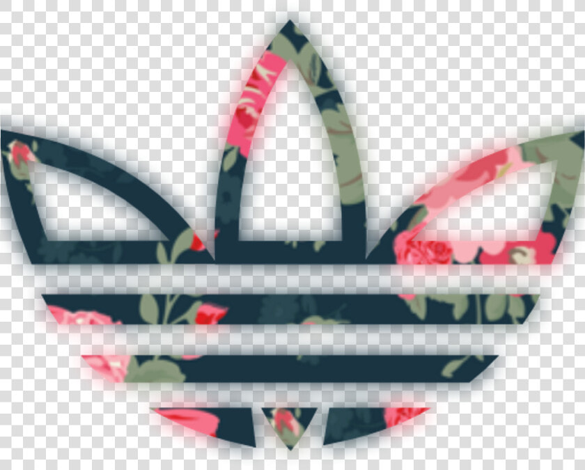 Adidas Logo Brand Clothing Floral Tumblr Picsartfreetoe   Adidas Logo Floral  HD Png DownloadTransparent PNG