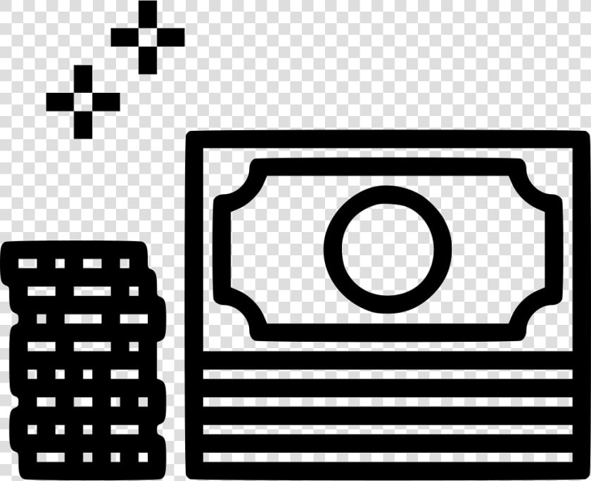 Cash Bill Coin Money Pile Stack   Dollar Clipart Black And White  HD Png DownloadTransparent PNG