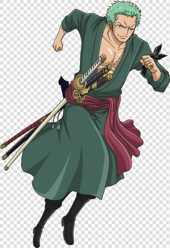 One Piece Zoro Run   Png Download   Zoro One Piece Png  Transparent PngTransparent PNG