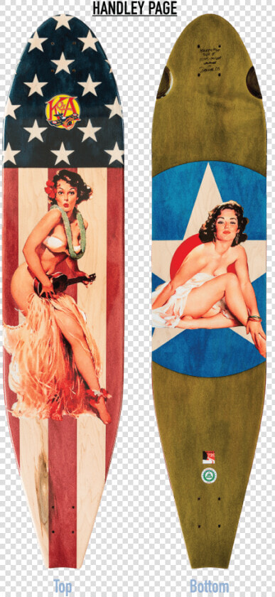 Brunette Pin Up Girl Longboard   Pin Up Longboard  HD Png DownloadTransparent PNG