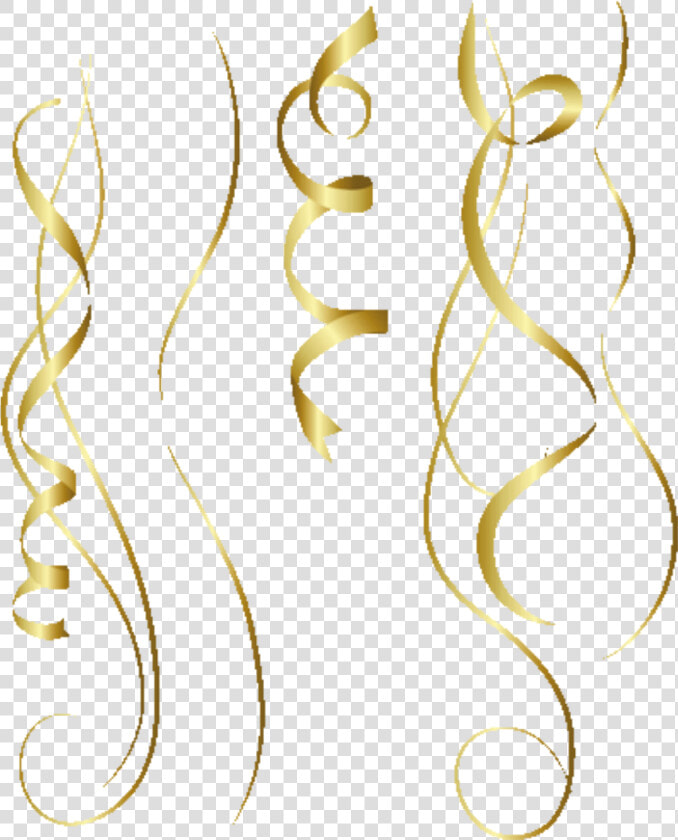 Download Party Confetti Simonevdw   Gold Streamers Transparent Background  HD Png DownloadTransparent PNG