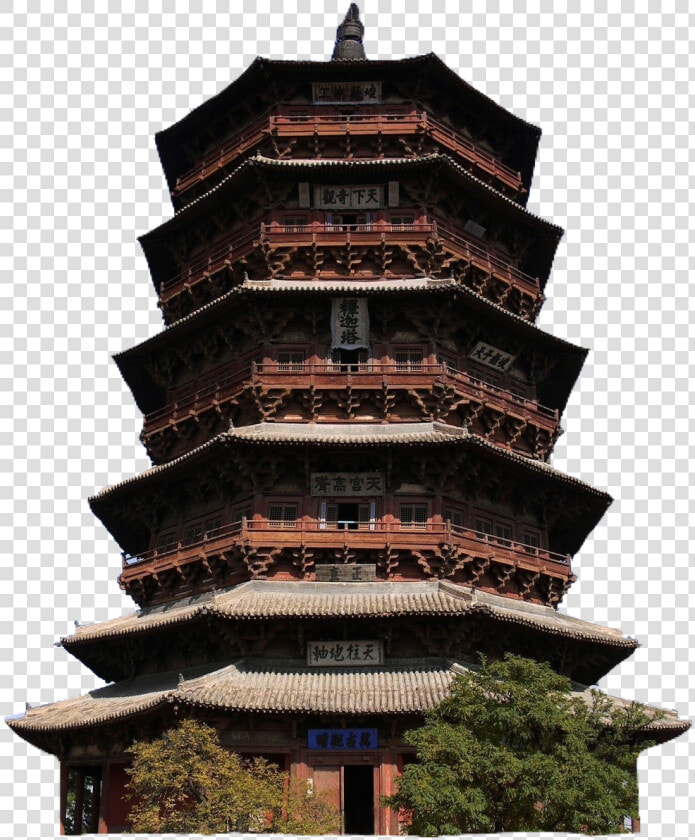  china  chinese  building  structure  aesthetic  cute   Pagoda Of Fogong Temple  HD Png DownloadTransparent PNG